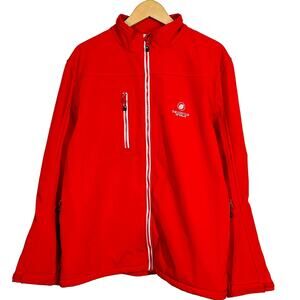 Clique Athletic Jacket Golf Club of Dallas Long Sleeve Full Zip Red White - M